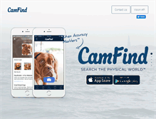 Tablet Screenshot of camfindapp.com